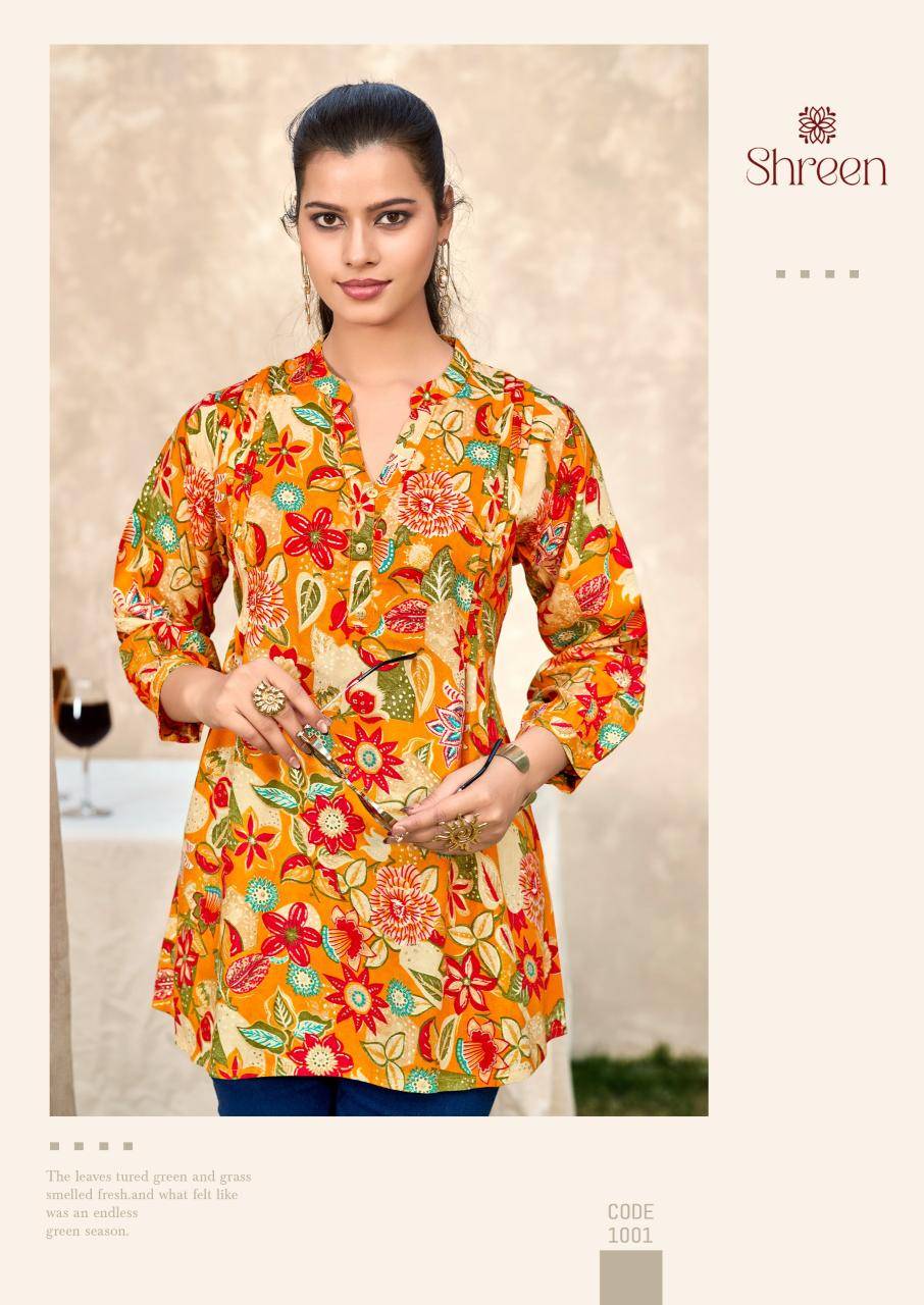 Shreen trendz new vol Kurti set wholesaler